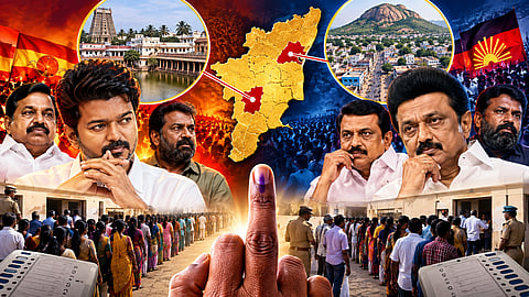 TVK candidates are struggling as they face attacks from four fronts in the by-elections for the two constituencies