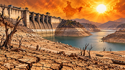Due to the impact of El Niño, water levels in Indian dams have dropped to a ten-year low