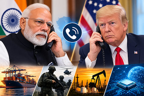 On Going Geo political senario Trump AND PM modi and discussed several things through phone call