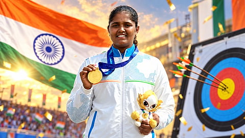 India's Kungum Mohod won gold in women's individual recurve archery event at Asian Games
