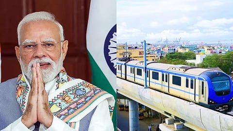 Prime minister Narendra modi Arriving to chennai on oct 11 For inaugurating poonmalle -vadapalani metro