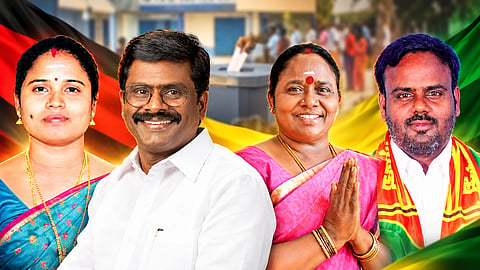 Vote counting for the Maduranthakam by-election has begun; a fierce contest is underway among TVK, DMK, and AIADMK.