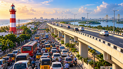 tender invited for preparation of a report on a project to construct elevated road from Lighthouse to Adyar