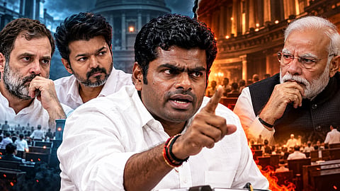 Annamalai hit backallegations that he supports Vijay, Rahul,CJP, opposing the BJP and Modi