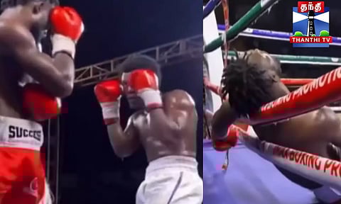 குத்துச்சண்டை போட்டியின்போது வலிப்பு வந்து இறந்த வீரர் - அதிர்ச்சி