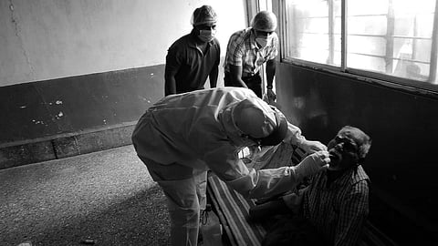 Considering the seriousness of the situation, the civic officials rushed the lepers to the nearest hospital facility.