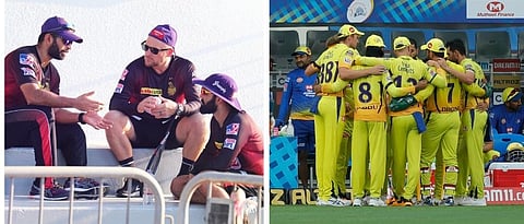 Dinesh Kartik's Knight Riders will battle against Dhoni's Chennai today