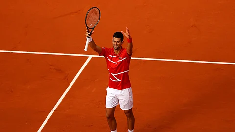 For the second Grand Slam in succession a line judge was in the firing line from Novak Djokovic