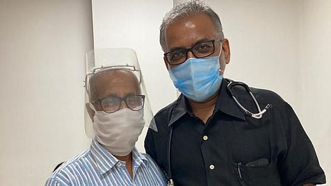 Nandan Kalbag (Left) from Pune has now even begin pursuing his hobbies of making bamboo handicrafts