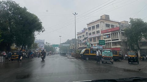 Parts of Mumbai witnessed short spells of rain on Monday