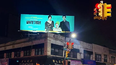 Actor Rajkummar Rao posted this picture on his Twitter account showcasing his film's poster on a billboard in New York