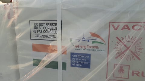 Vaccine consignment that reacehd Dhaka airport today