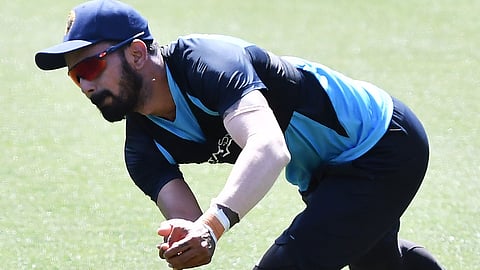 KL Rahul was injured during the practice session on Tuesday