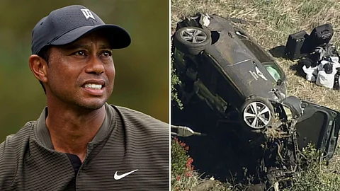 This is the third car crash that Tiger Woods has been involved in