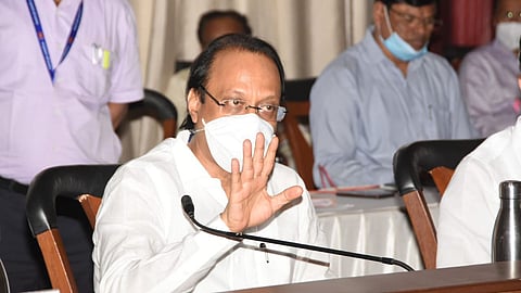 Deputy CM Ajit Pawar during a meeting with senior officials of Pune administration on Friday