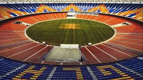 The Motera stadium, the biggest cricket stadium in the world, was renamed the Narendra Modi Stadium.