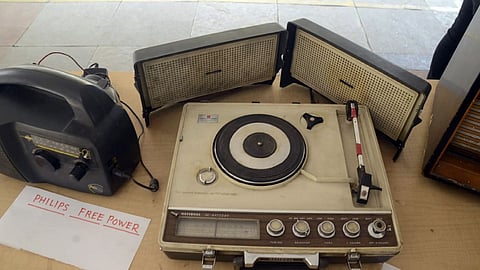 Various types of vintage radios were at display on the occasion of World Radio Day at one of the exhibitions in Pune