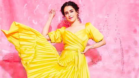 Sanya Malhotra shared this picture of her's from one of her shoots.