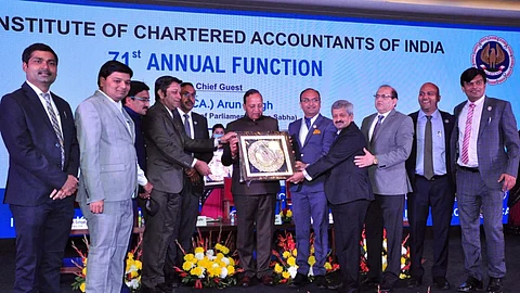 ICAI Pune receiving an award at the 71st Annual Function.