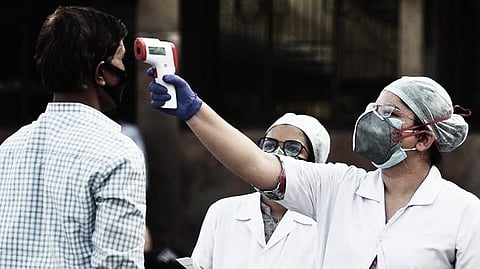 Health worker taking swab sample for COVID-19 (A file photo)
