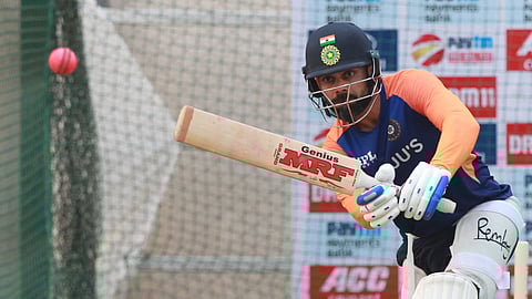 Virat Kohli was clicked during practice session ahead of the third Test against England
