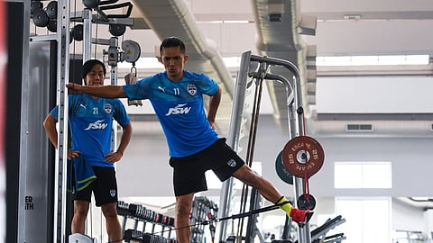 Indian football captain Sunil Chhetri