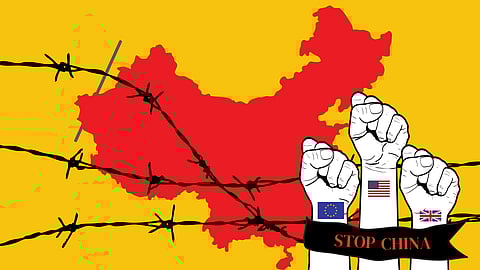 The European Union (EU), the United States, Canada, and Britain have imposed sanctions on China