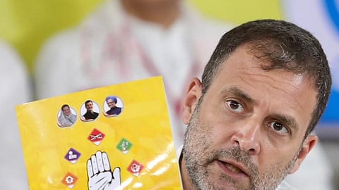 Congress leader Rahul Gandhi presented the manifesto ahead of Assam Assembly Elections