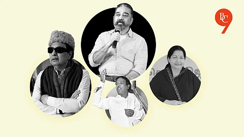 Kamal Haasan, J Jayalalithaa, M Karunanidhi and MGR (L-R) (A representative image)