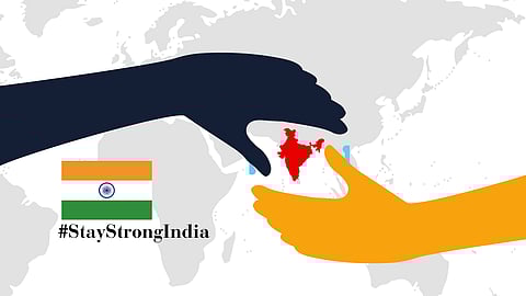 several countries have expressed solidarity and a show of support to India amid a humanitarian crisis.