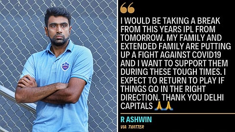 R Ashwin tweeted his decision on Sunday