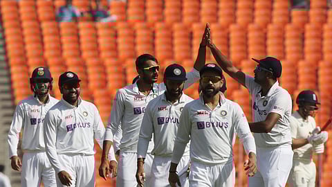 Indian team during the Test match against England in Ahmadabad (File pic)