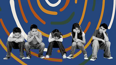 Bored and anxious children during the lockdown