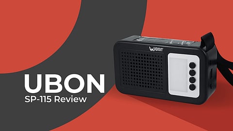 UBON's solar powered speaker provides six hours of playback. 