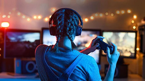 As PC offers a better gaming experience, a girl can be seen playing games on her PC (Image for representational use)