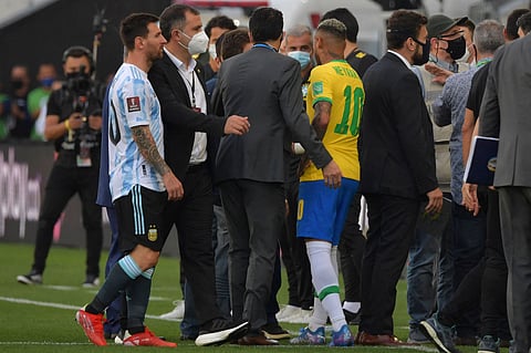 What is the controversy behind the Brazil-Argentina World Cup qualifier suspension?