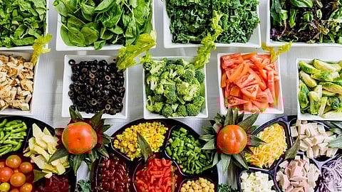 Foods with high fibre and water content usually have fewer calories and we need more energy to digest them