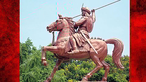 Statue of Peshwa Bajirao I, one of India's greatest military strategists