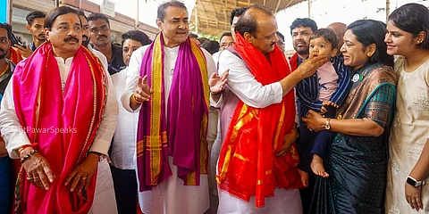 Deputy CM Ajit Pawar visited the Siddhivinayak Mandir in Mumbai