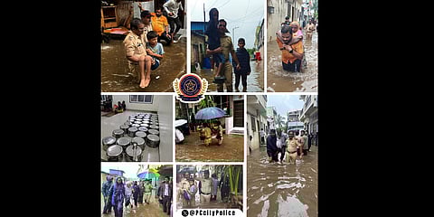 Pimpri Chinchwad Police Rescued citizens in flooded areas of twin township