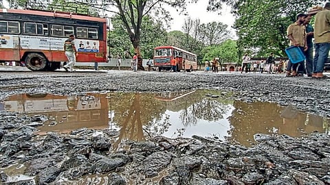 Pothole ridden Pune roads
