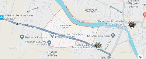 Dudulgaon on Google Maps