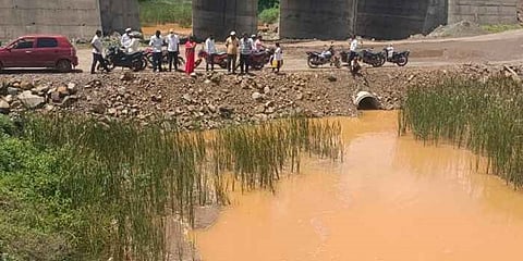 Shirur: Nitric Acid Dumping in Kamini Stream Sparks Concern