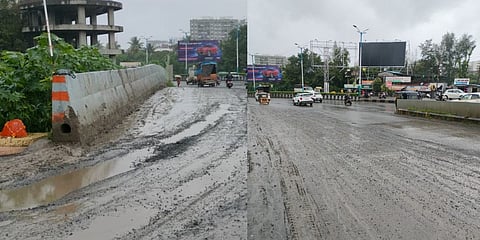 Sinhagad Road: Cement Spills from RMC Mixer Causing Accidents