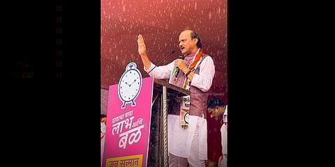 Ajit Pawar in Jan Sanman Rally