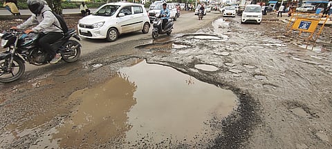IT Professionals in Hinjewadi Troubled by Pothole-Ridden Roads