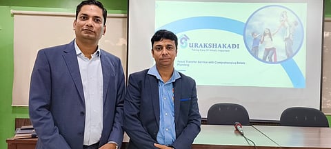 Yogesh Agarwal, Co-Founder and CFO, alongside Deepak Bansal, Co-Founder and CMO of Surakshakadi Digital Estate Services.