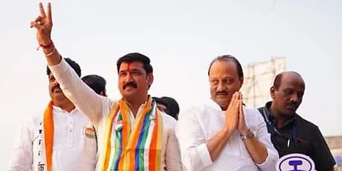 Nana Kate with Ajit Pawar