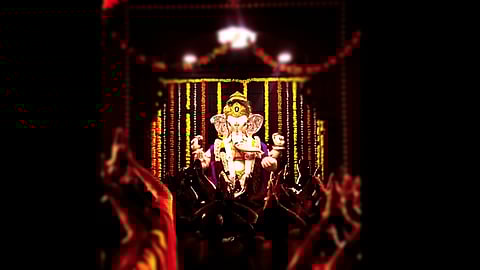 Dhankawadi Ganesh Mandals Unite for Joint Procession