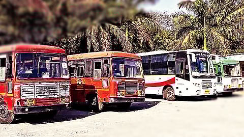 MSRTC buses